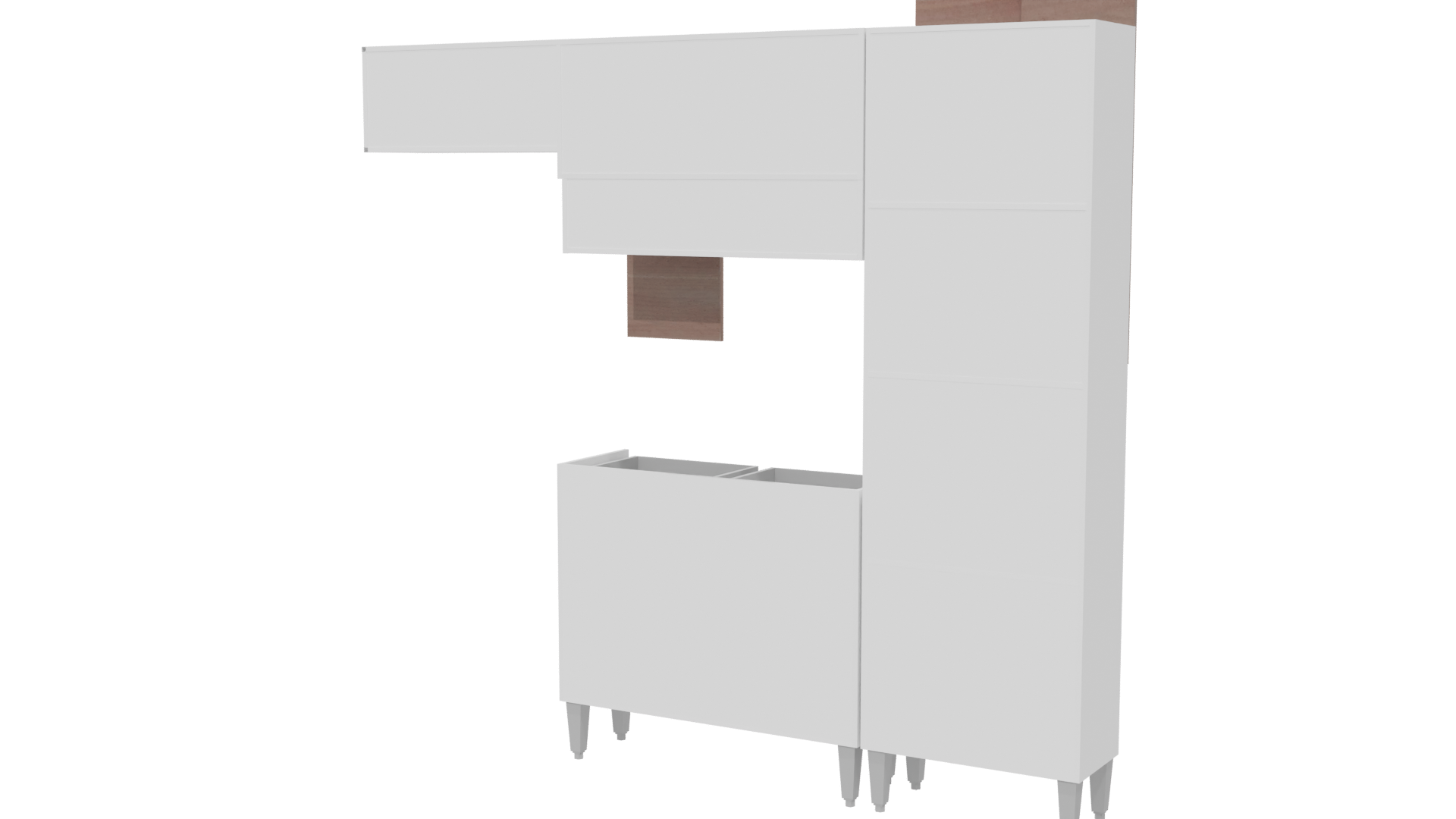Stylish Modern Kitchen Cabinet 3D - Professional 3D Model Render 18