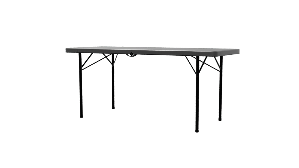 Elegant Minimalist Folding Dining Table 3D Model - Professional 3D Model Render 6
