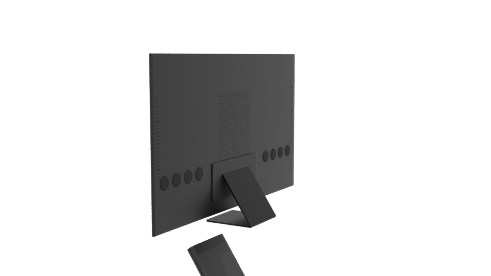 Sleek Modern Flat Screen Television 3D Model - Professional 3D Model Render 3