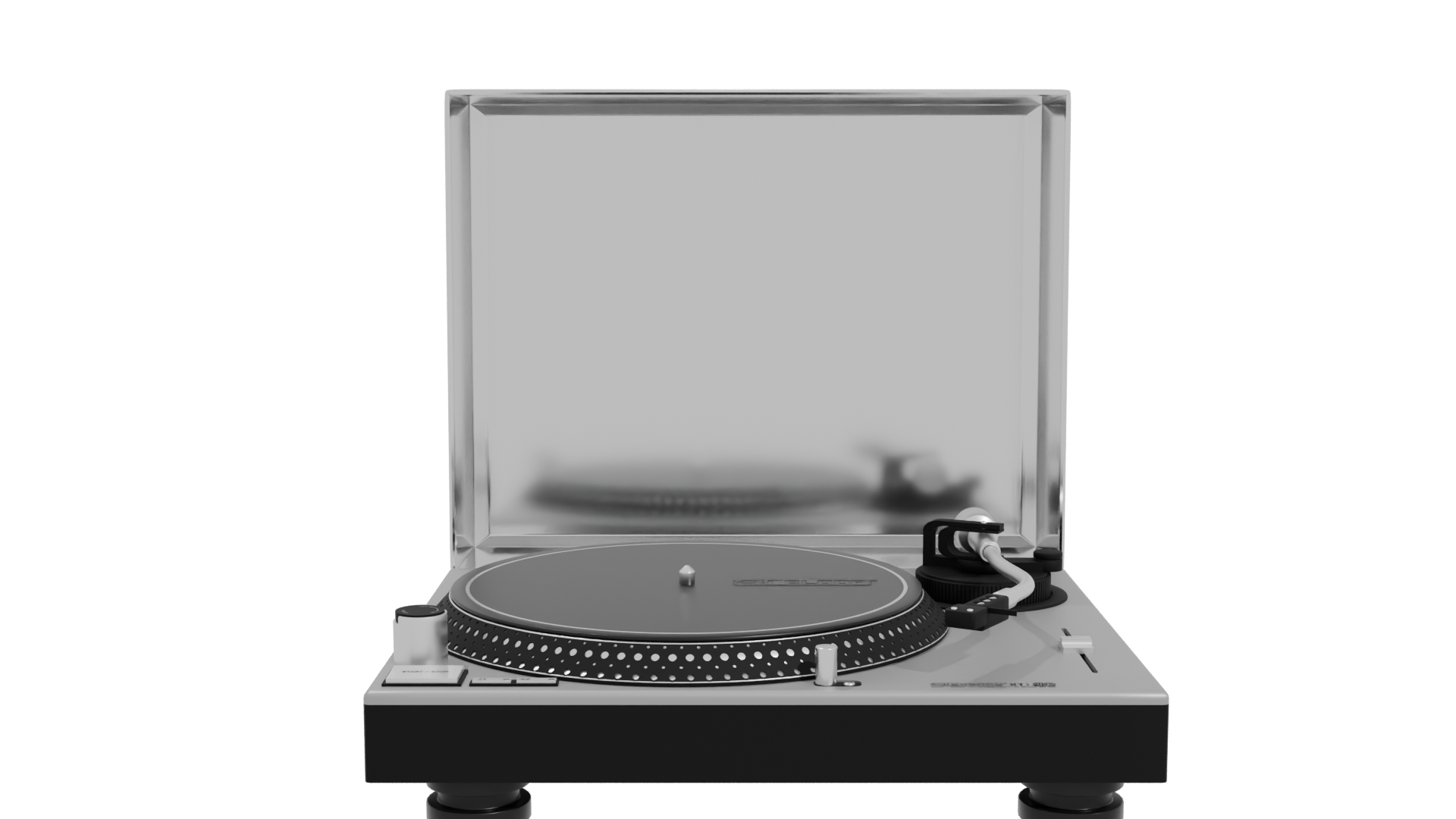 Realistic Vintage Turntable 3D Model - Professional 3D Model Render 11