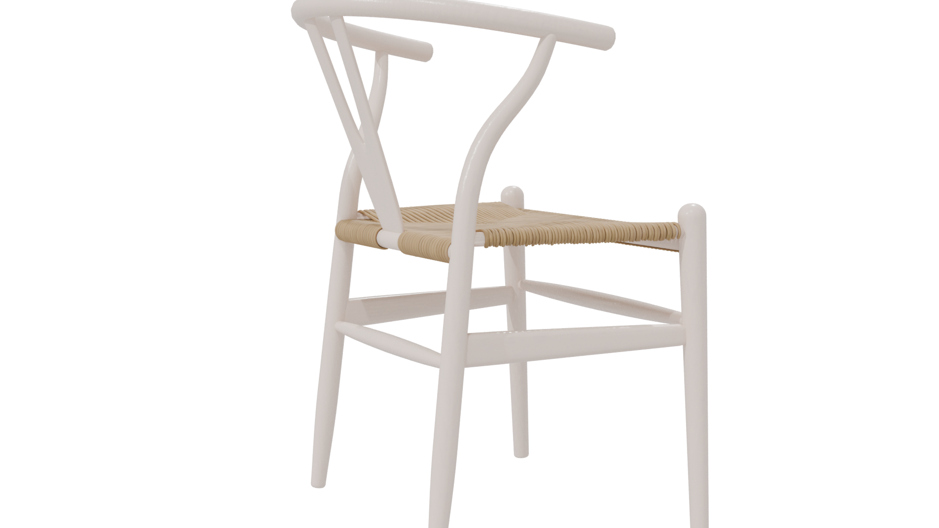 Stylish Minimalist Dining Chair Model - Professional 3D Model Render 7