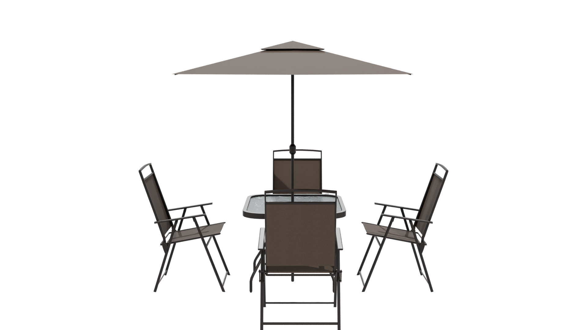 Elegant Outdoor Dining Set 3D Model - Professional 3D Model Render 11