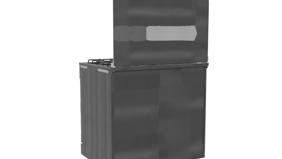 High-End Gas Range 3D Model - Professional 3D Model Render 4