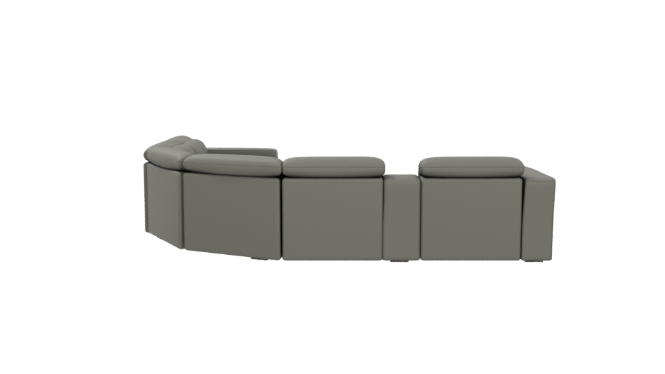 Contemporary Curved Sofa 3D Model - Professional 3D Model Render 5