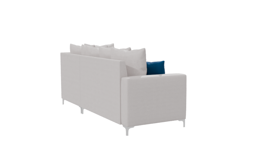 Contemporary L-Shaped Sofa Model - Professional 3D Model Render 7