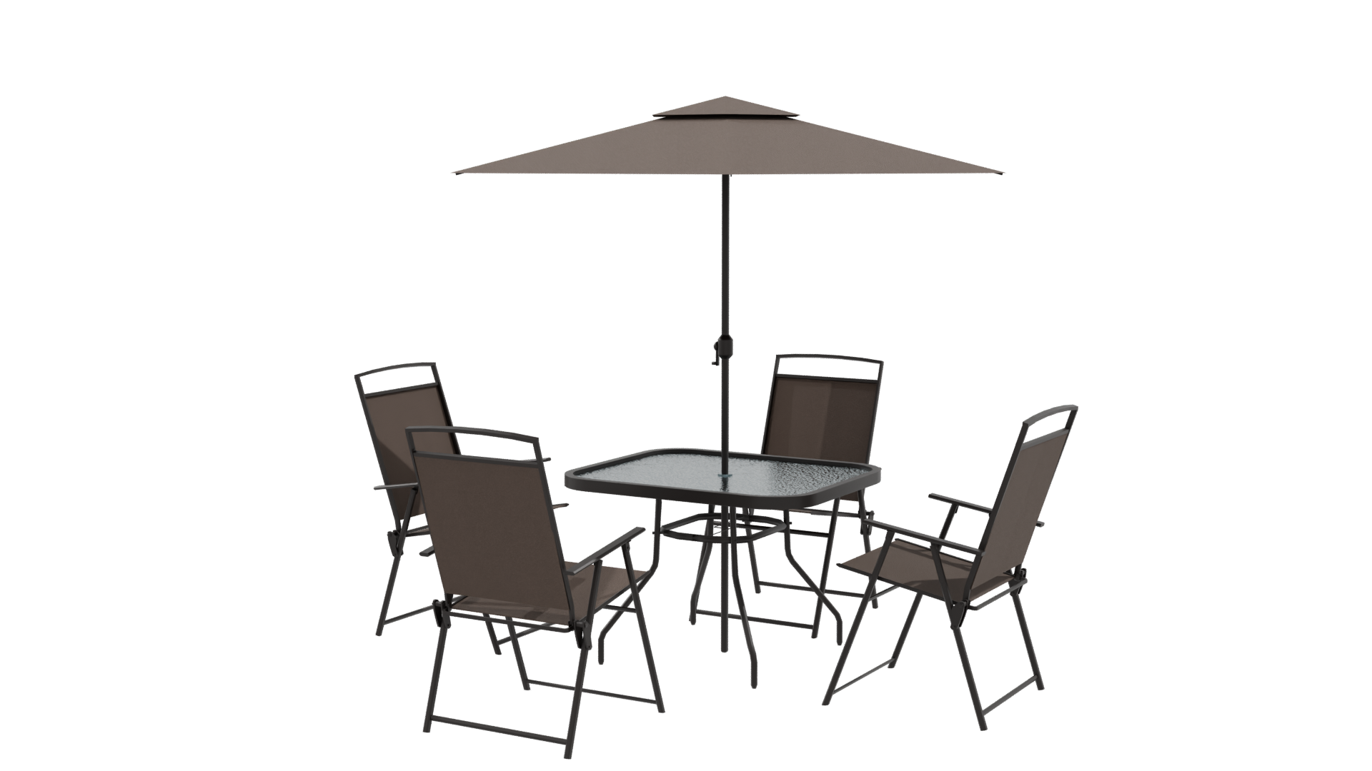 Elegant Outdoor Dining Set 3D Model - Professional 3D Model Render 9