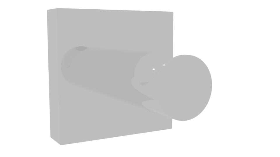 Sleek Modern Wall-Mounted Knob 3D Model - Professional 3D Model Render 10