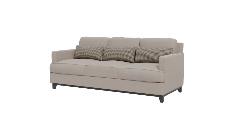 Contemporary Fabric Sofa 3D Model - Professional 3D Model Render 12