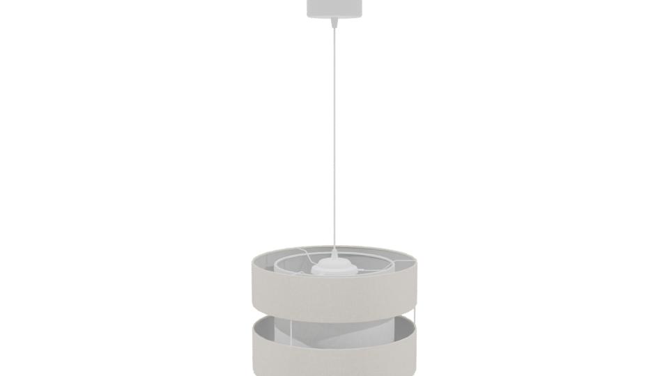 Beige Modern Pendant Lamp 3D - Professional 3D Model Render 3