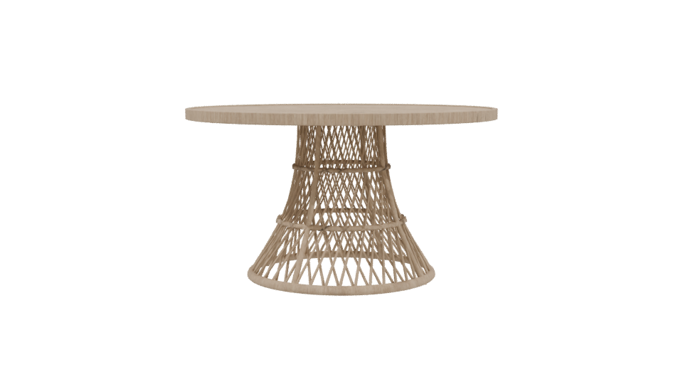 Stylish Round Dining Table 3D - Professional 3D Model Render 3