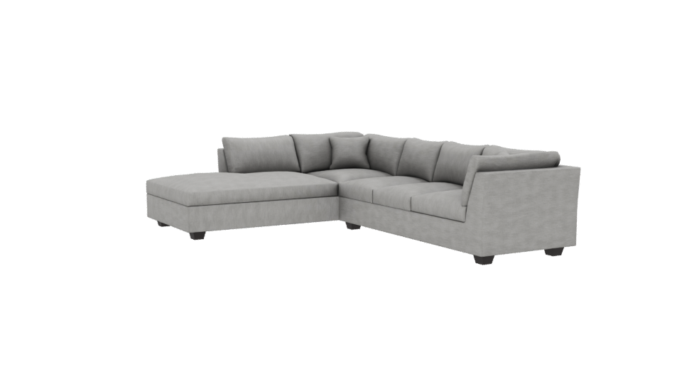 Modern L-Shaped Sofa 3D Model - Professional 3D Model Render 13