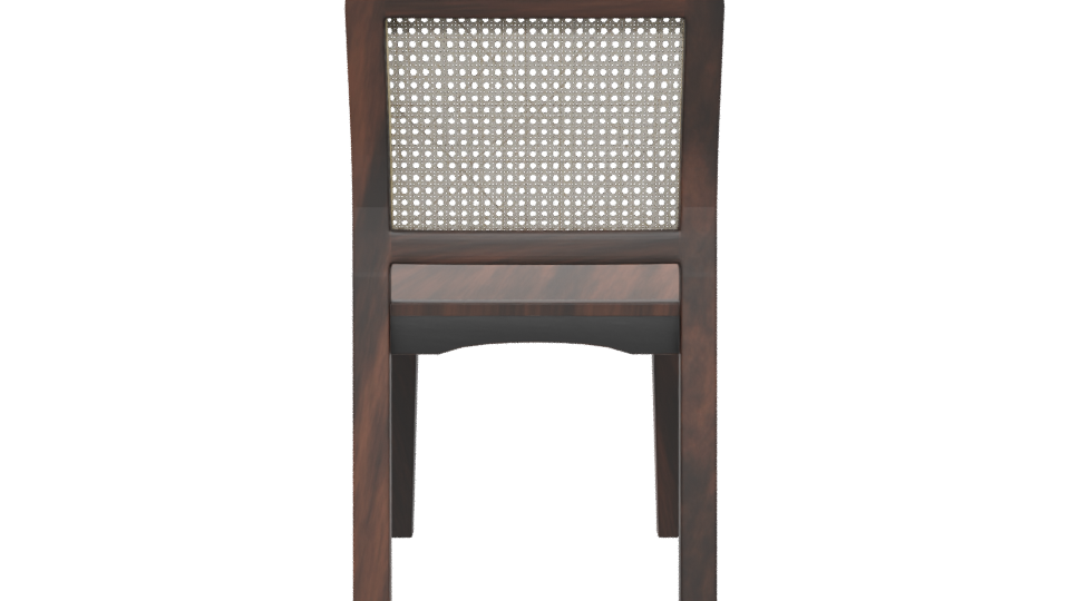 Elegant Wooden Dining Chair 3D Model - Professional 3D Model Render 5