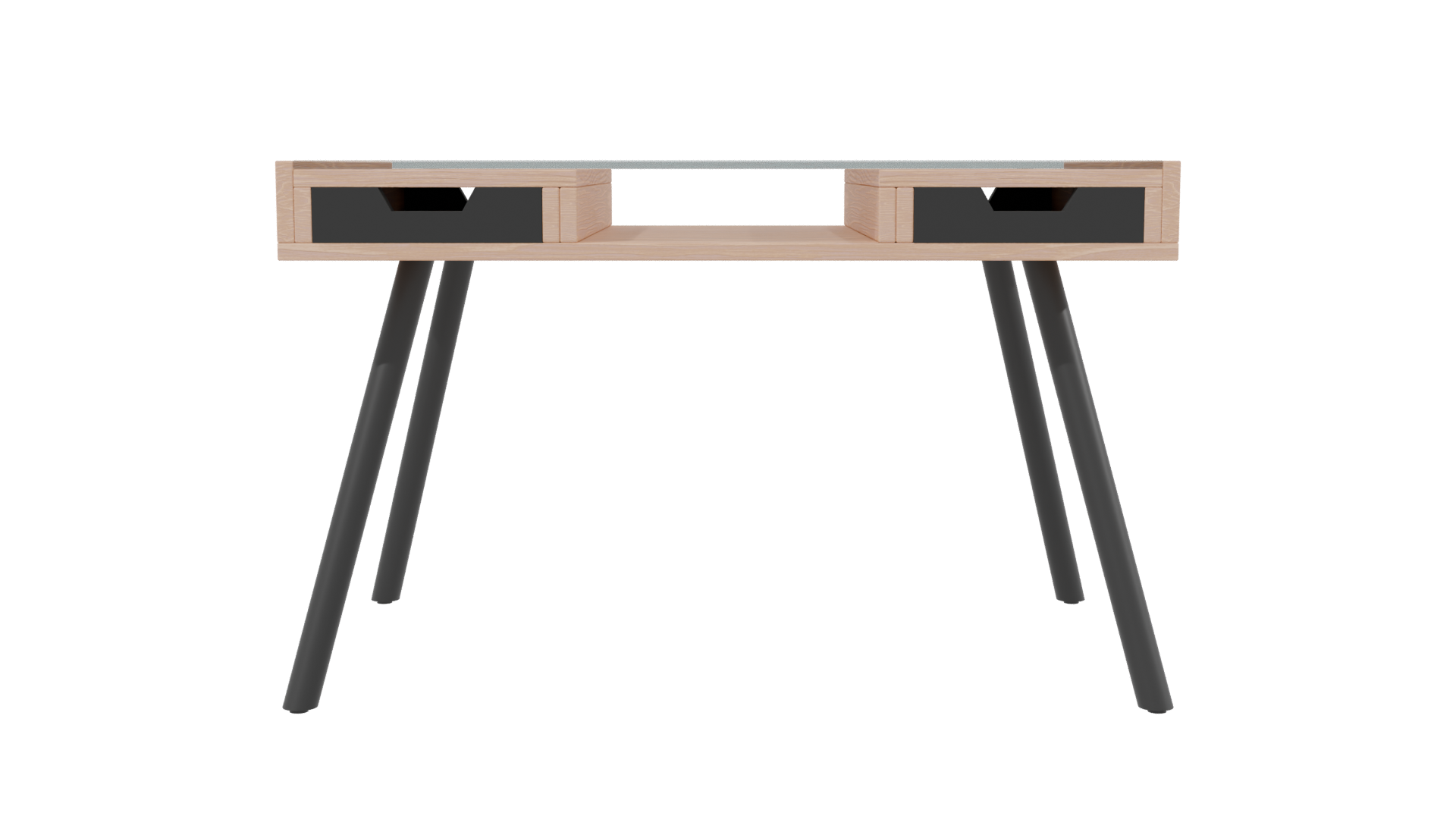 Minimalist Wooden Coffee Table 3D Model - Professional 3D Model Render 2