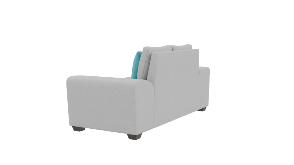 Stylish Modern Two-Seat Sofa 3D Model - Professional 3D Model Render 3