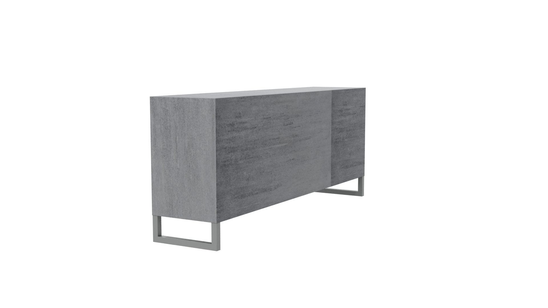 Minimalist Concrete Console Table 3D - Professional 3D Model Render 6