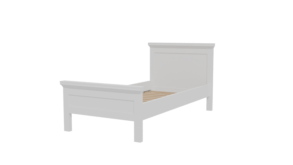 Elegant Bedroom Bed 3D Model - Professional 3D Model Render 12