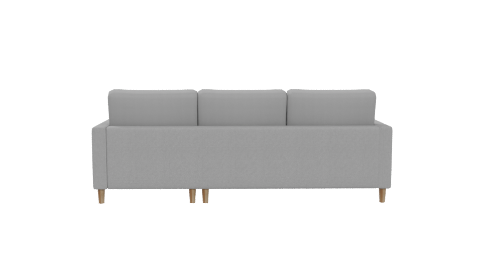 Modern Grey Sofa 3D Model - Professional 3D Model Render 5