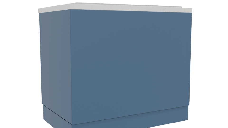 Stylish Modern Kitchen Island 3D - Professional 3D Model Render 4