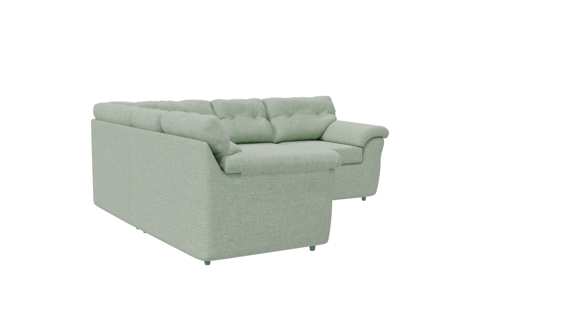 Stylish L-Shaped Sofa 3D Model - Professional 3D Model Render 22