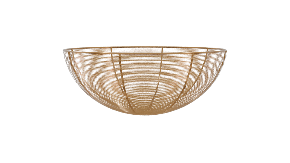 Elegant Wire Fruit Bowl 3D Model - Professional 3D Model Render 10