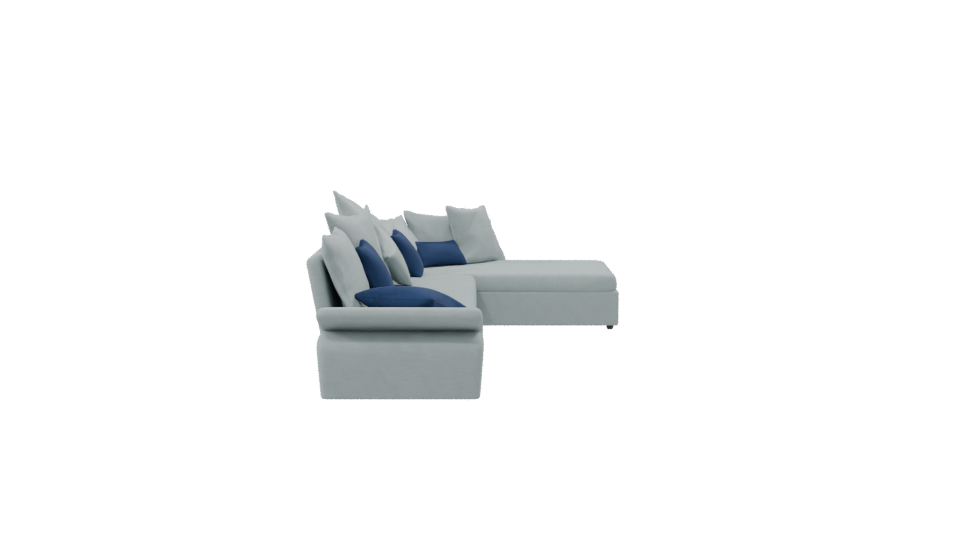 Cozy Sectional Sofa 3D Model - Professional 3D Model Render 8