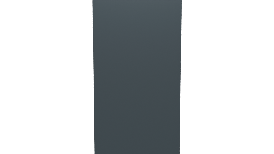 Sleek Double-Door Refrigerator Model - Professional 3D Model Render 5