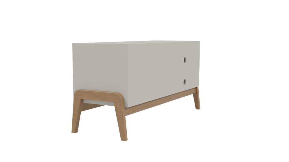 Modern Minimalist TV Stand 3D - Professional 3D Model Render 3