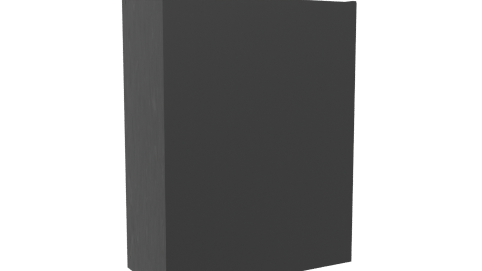 Minimalist Black Bookshelf 3D Model - Professional 3D Model Render 4