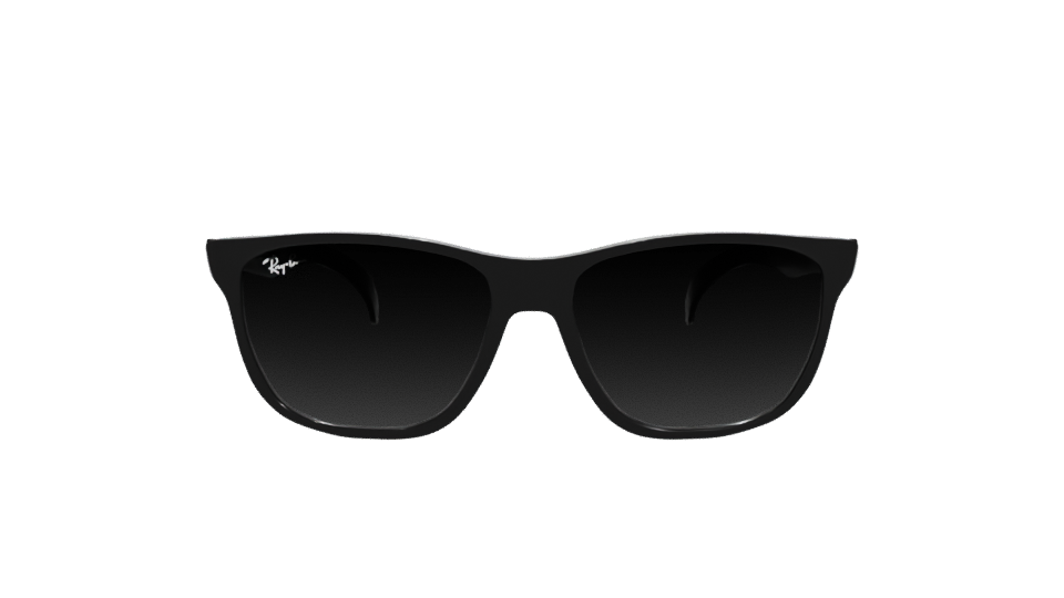 Stylish Black Sunglasses Model - Professional 3D Model Render 11
