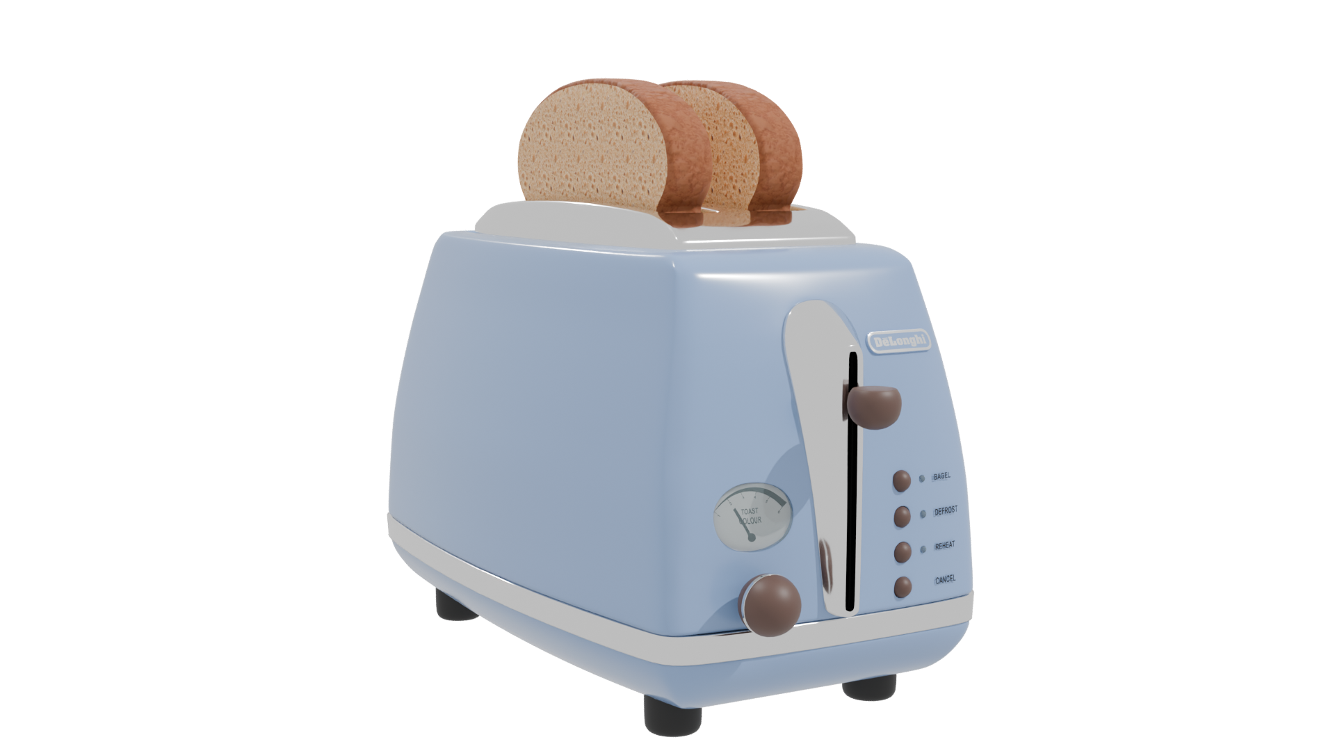 Stylish Vintage Toaster Model - Professional 3D Model Render 10