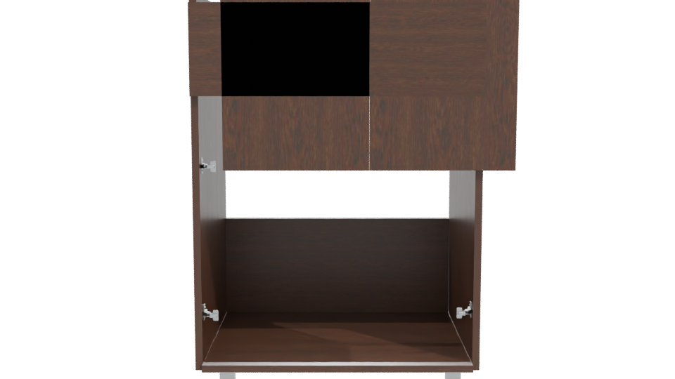 Stylish Wooden Cabinet Model - Professional 3D Model Render 11