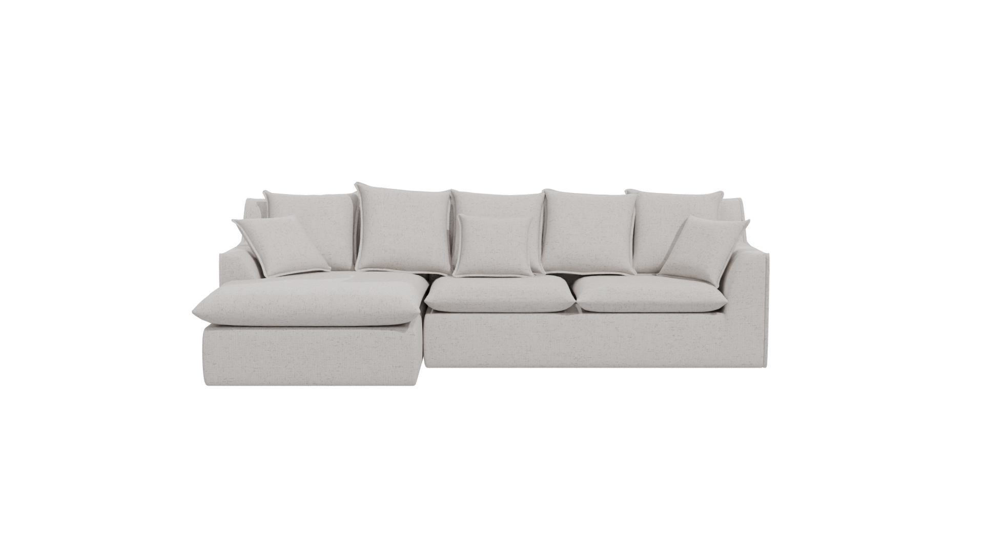 Contemporary L-Shaped Sofa 3D - Professional 3D Model Render 11