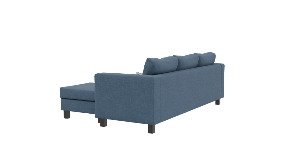 Modern L-Shaped Sofa 3D Model - Professional 3D Model Render 3