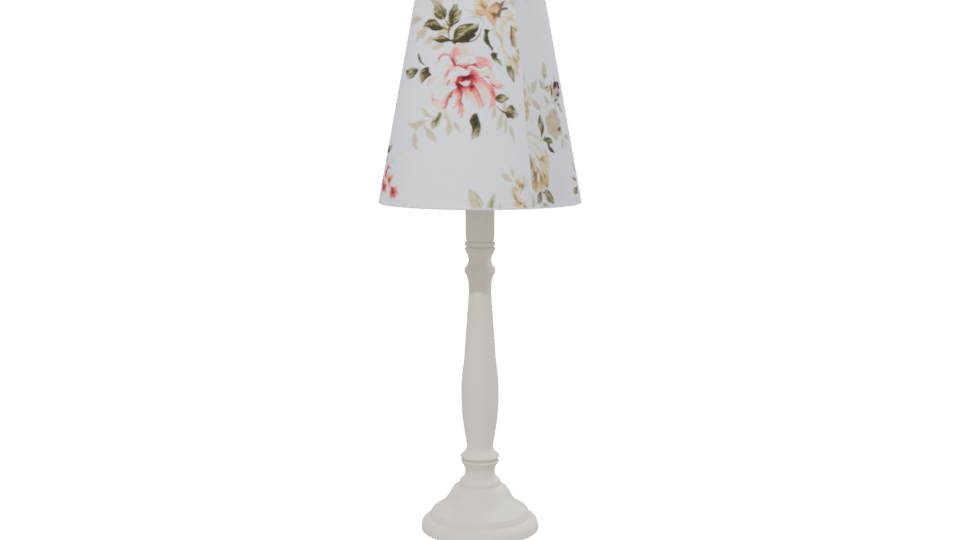 Floral Table Lamp 3D Model - Professional 3D Model Render 13