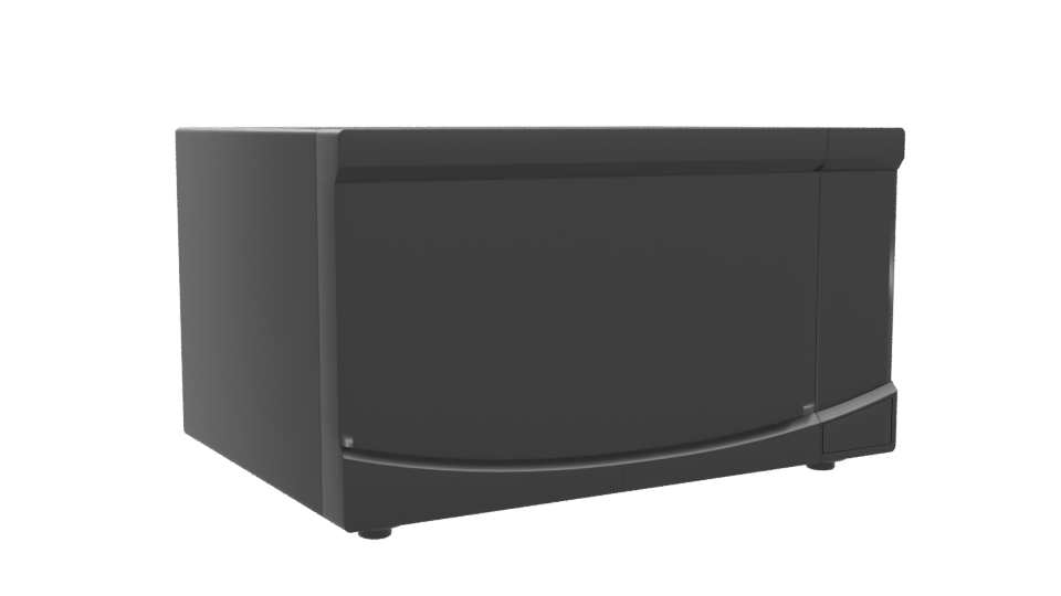 Sleek White Microwave 3D Model - Professional 3D Model Render 10