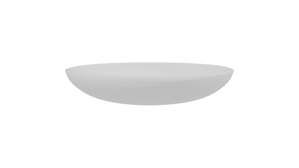 Elegant Ceramic Serving Dish 3D Model - Professional 3D Model Render 2