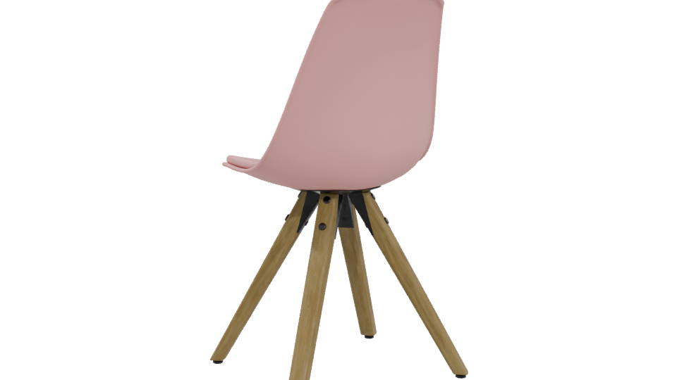 Stylish Modern Pink Chair 3D - Professional 3D Model Render 4
