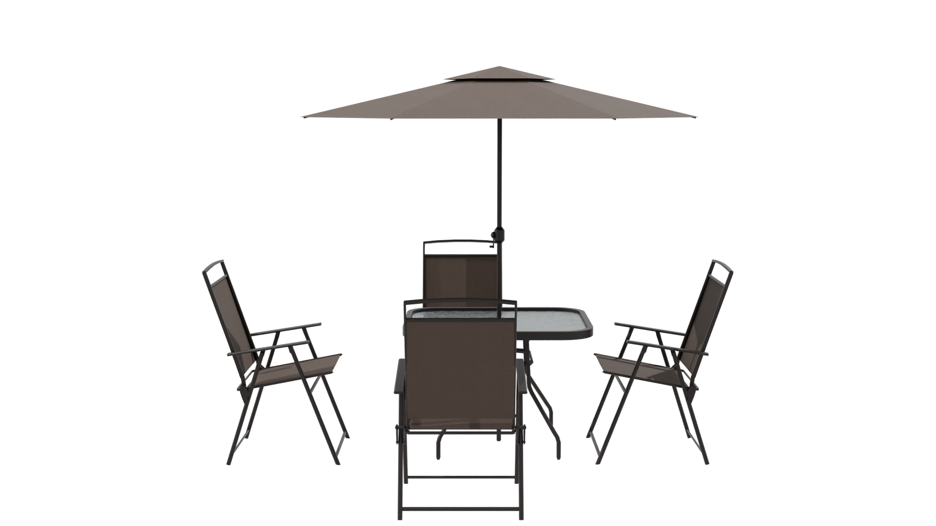 Elegant Outdoor Dining Set 3D Model - Professional 3D Model Render 8