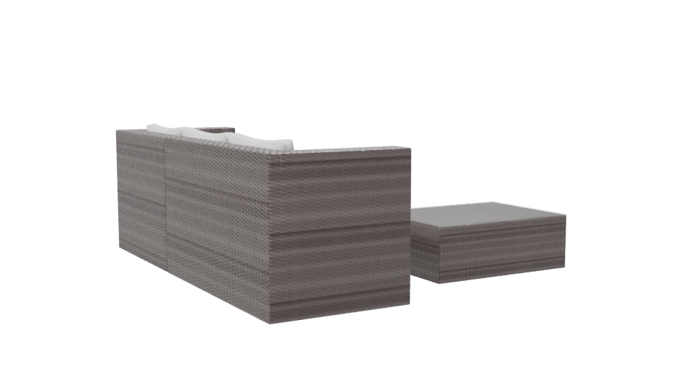 Stylish Outdoor Sofa Set 3D - Professional 3D Model Render 7