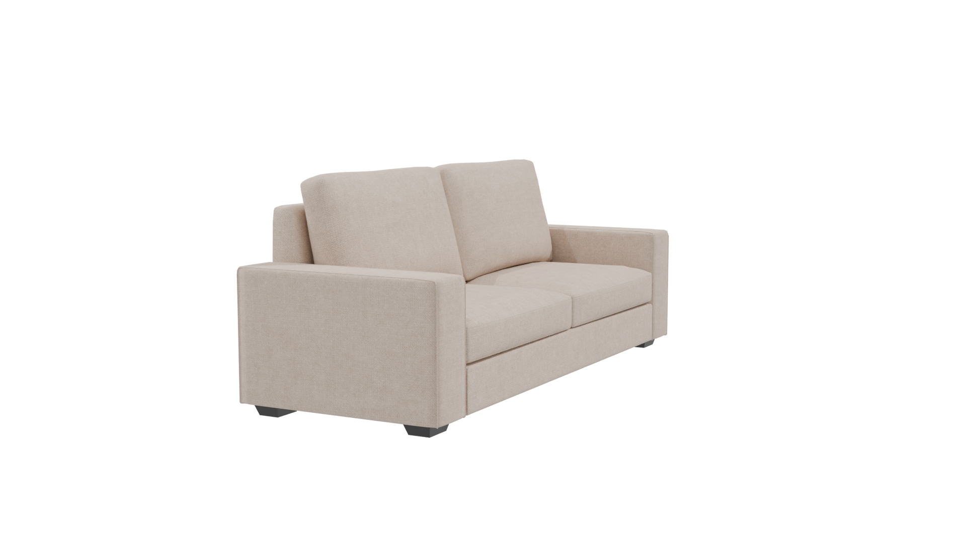 Contemporary Fabric Sofa 3D Model - Professional 3D Model Render 9