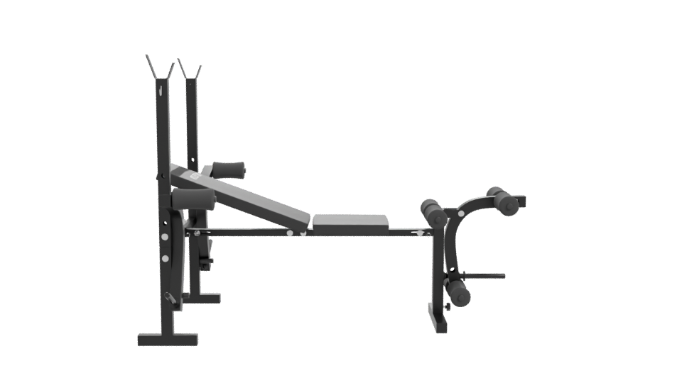 Multifunctional Bench Press 3D Model - Professional 3D Model Render 11