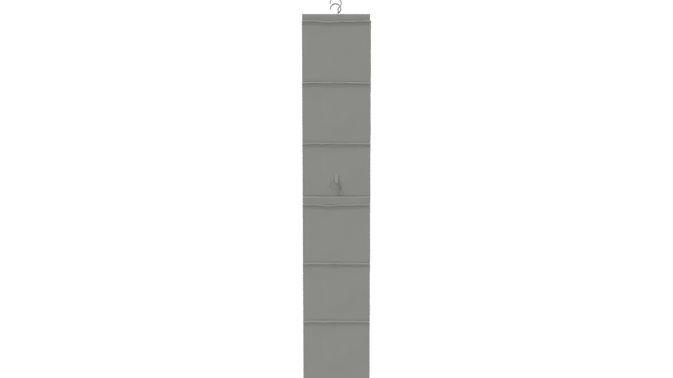 Slim Vertical Storage Shelf Model - Professional 3D Model Render 8