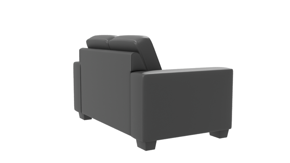 Minimalist Fabric Loveseat 3D Model - Professional 3D Model Render 7