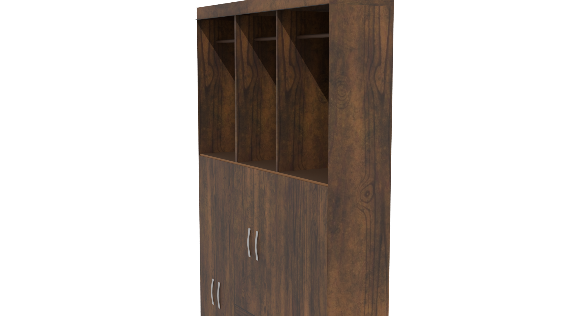Stylish Wooden Storage Cabinet 3D - Professional 3D Model Render 13