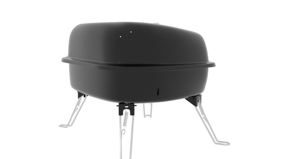 Compact Charcoal Grill Model 3D - Professional 3D Model Render 7