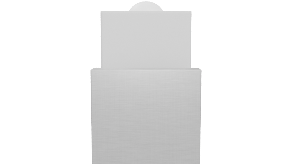 Minimalist White Paper Towel Dispenser 3D Model - Professional 3D Model Render 5