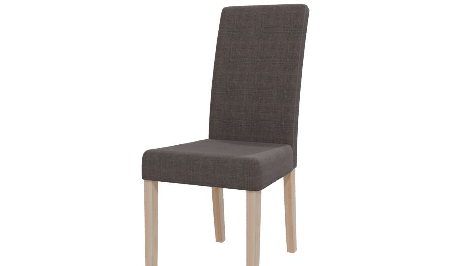 Stylish Fabric Dining Chair 3D - Professional 3D Model Render 12
