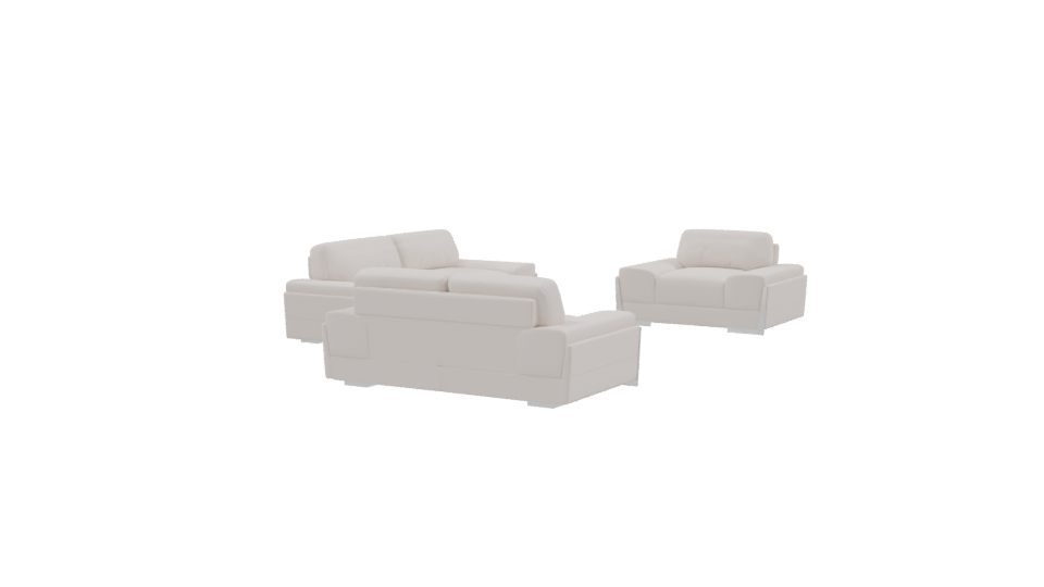 Contemporary Sofa Set 3D Model - Professional 3D Model Render 9