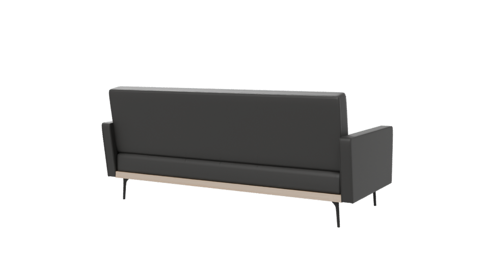 Stylish Modern Leather Sofa 3D Model - Professional 3D Model Render 6