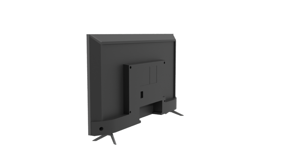 Sleek Modern TV Display Model - Professional 3D Model Render 3